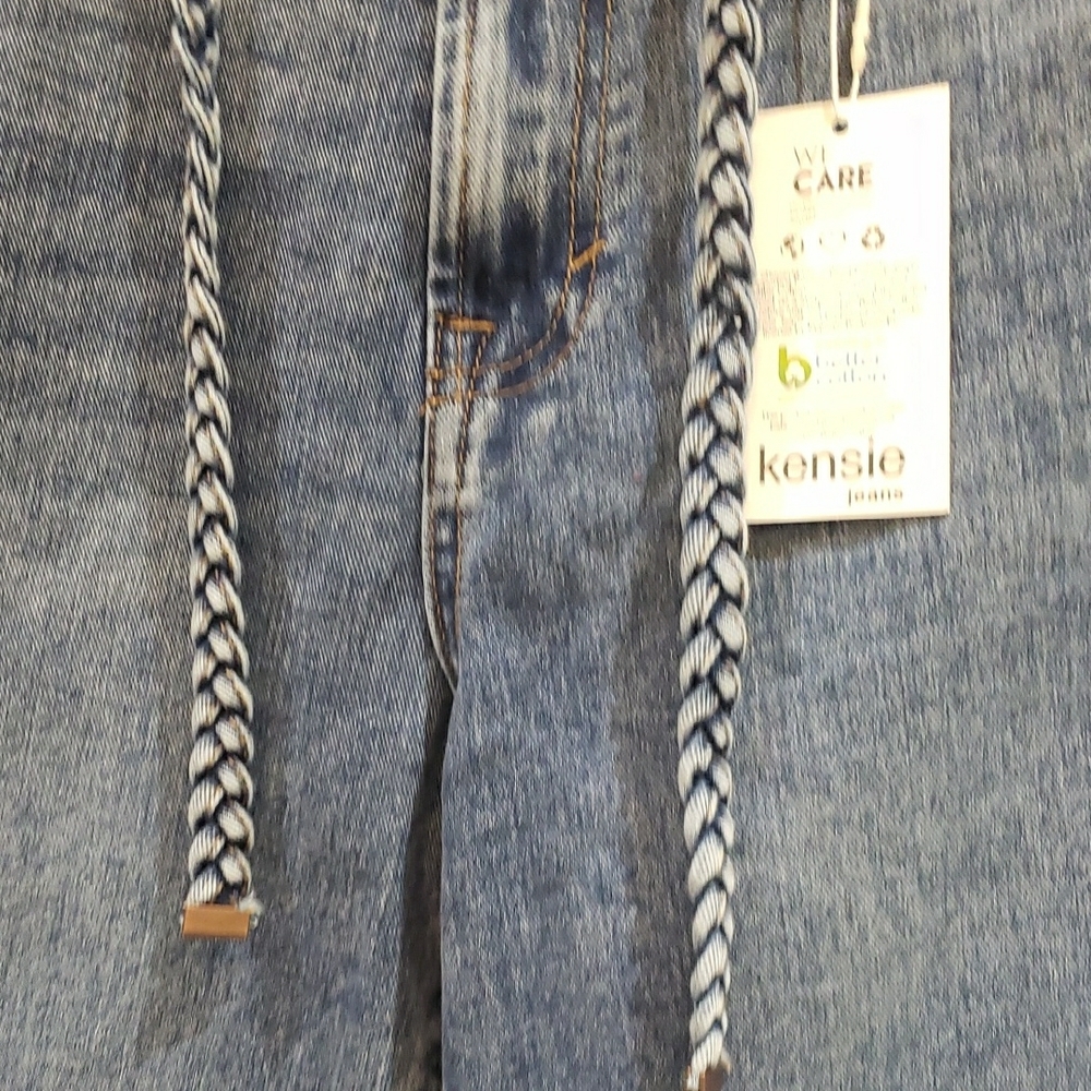 Mwt Kensie 31 Blue Relaxed Fit Jeans with High-Rise Waist and Full Length - Picture 6 of 8